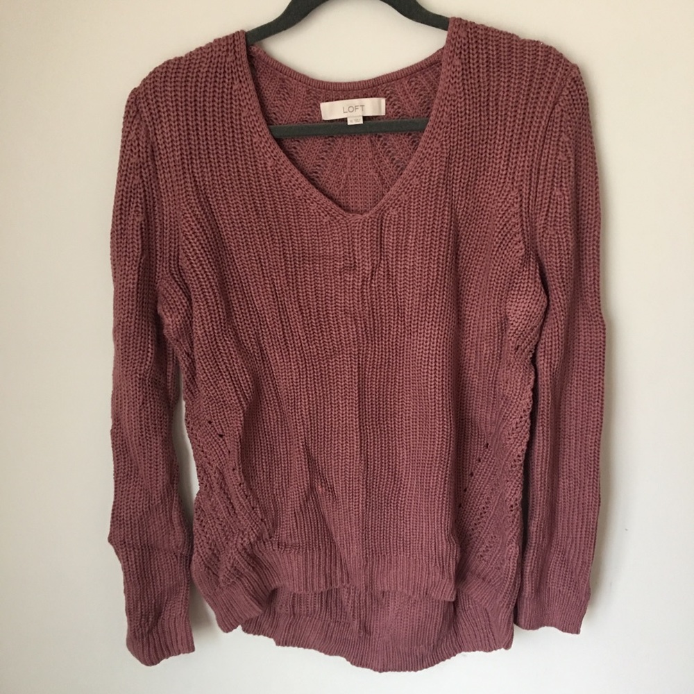 Wine mauve loft sweater